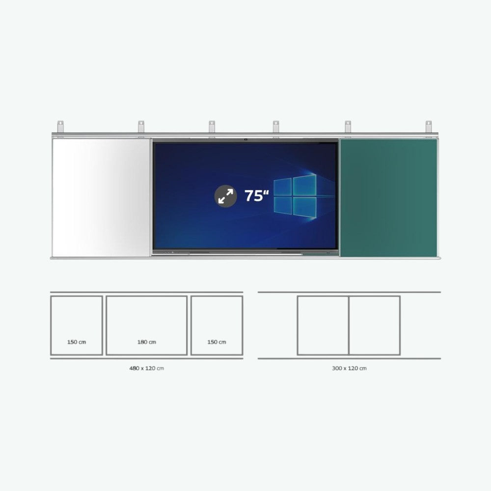 EliteTouch KŘÍDLA 75” / HORIZONTÁLNĚ